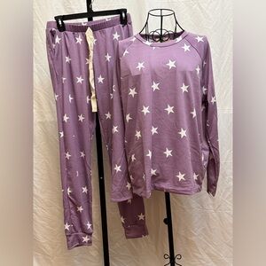 346 - Women's Celestial Star Pajama Set in Lavender